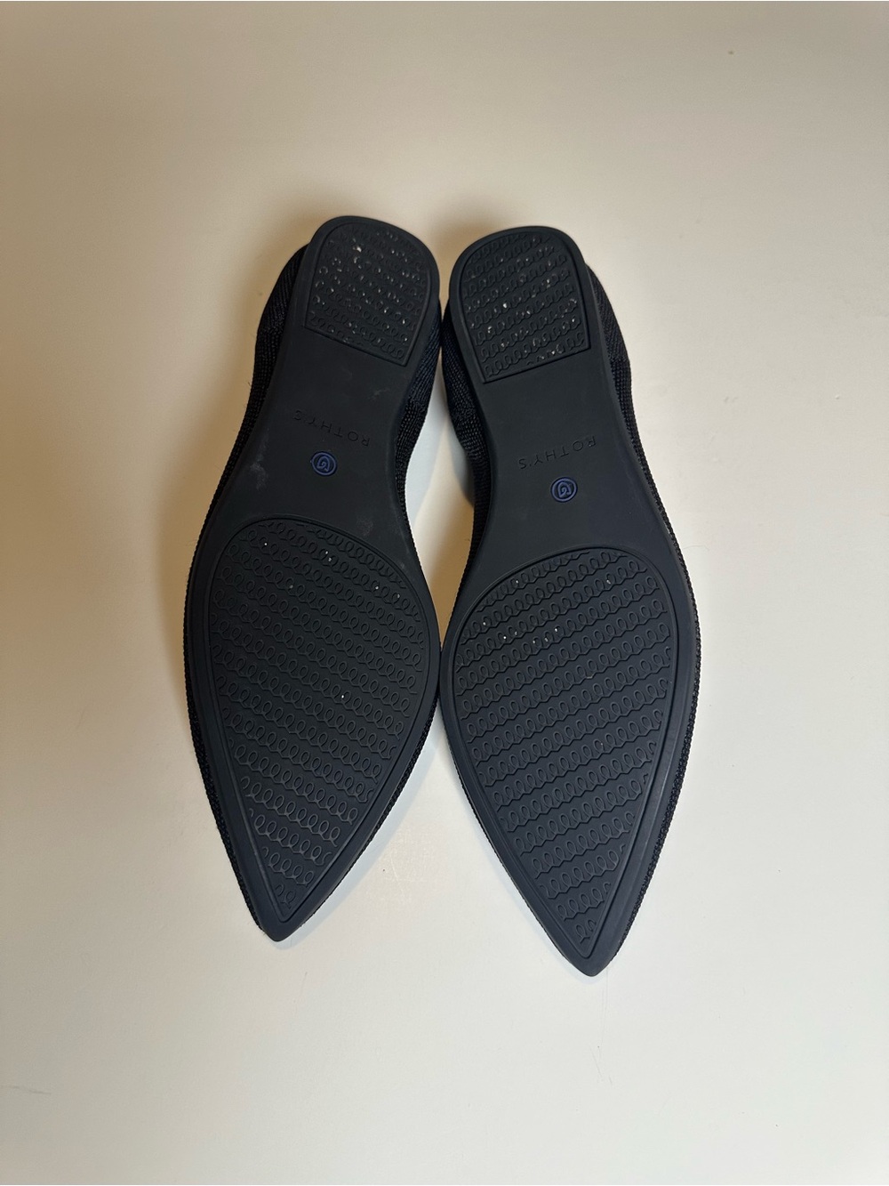 Rothy's Black Pointed Knit Flats - Picture 3 of 4